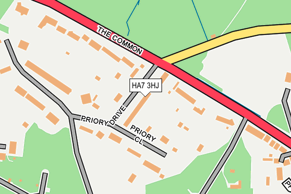 HA7 3HJ map - OS OpenMap – Local (Ordnance Survey)