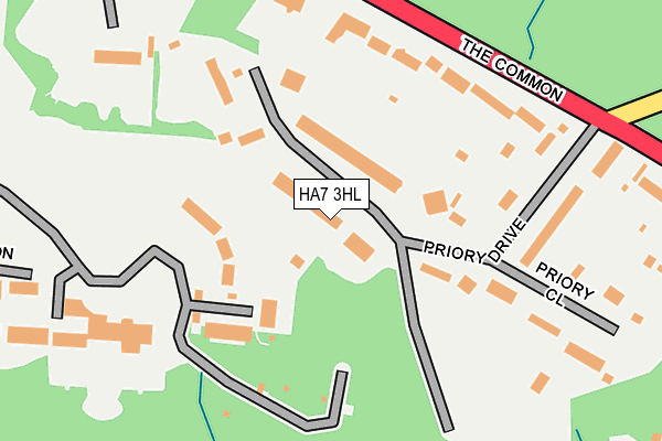 HA7 3HL map - OS OpenMap – Local (Ordnance Survey)
