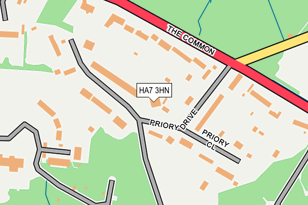 HA7 3HN map - OS OpenMap – Local (Ordnance Survey)