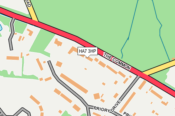 HA7 3HP map - OS OpenMap – Local (Ordnance Survey)