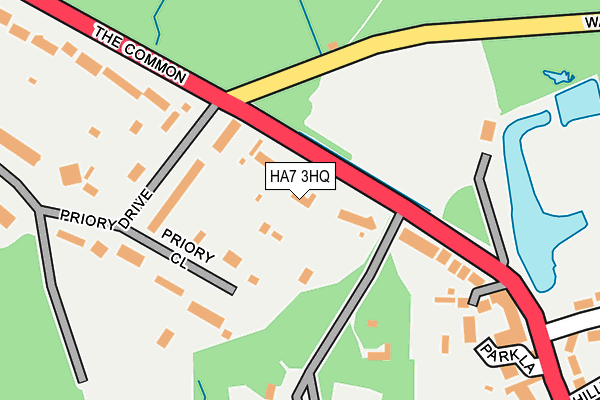 HA7 3HQ map - OS OpenMap – Local (Ordnance Survey)