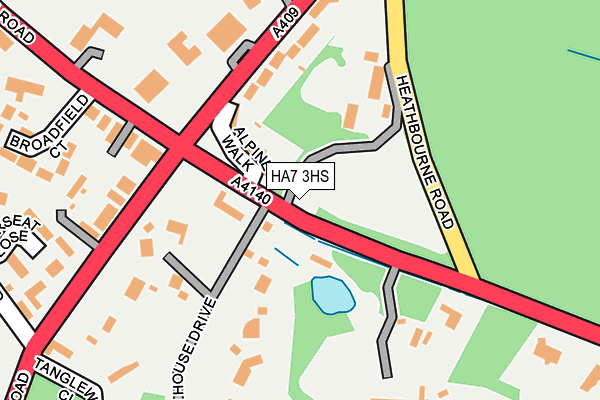 HA7 3HS map - OS OpenMap – Local (Ordnance Survey)