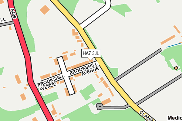 HA7 3JL map - OS OpenMap – Local (Ordnance Survey)