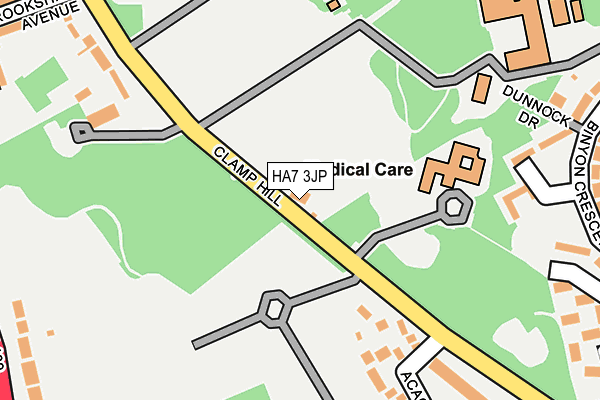 HA7 3JP map - OS OpenMap – Local (Ordnance Survey)