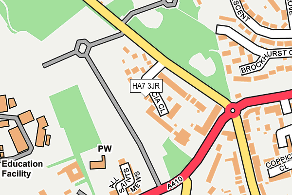 HA7 3JR map - OS OpenMap – Local (Ordnance Survey)