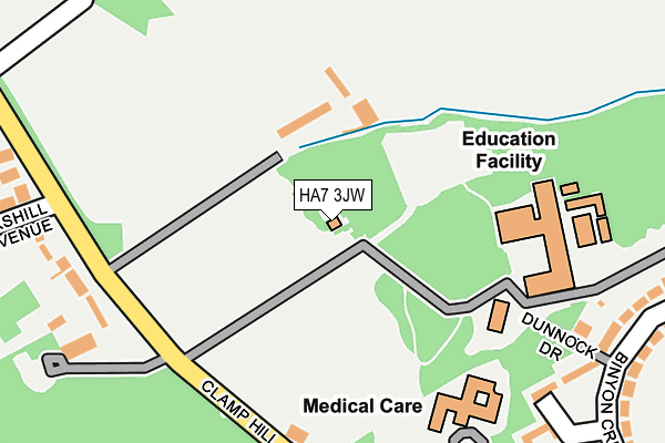 HA7 3JW map - OS OpenMap – Local (Ordnance Survey)