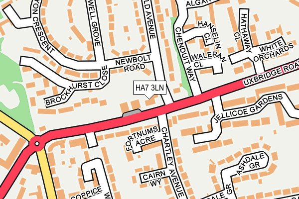 HA7 3LN map - OS OpenMap – Local (Ordnance Survey)