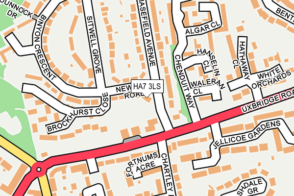 HA7 3LS map - OS OpenMap – Local (Ordnance Survey)