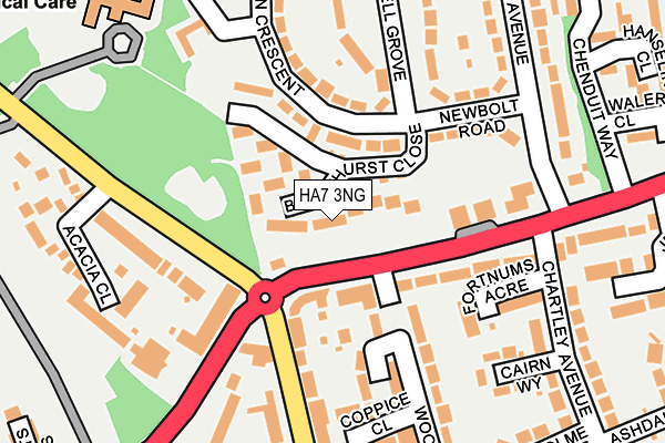 HA7 3NG map - OS OpenMap – Local (Ordnance Survey)