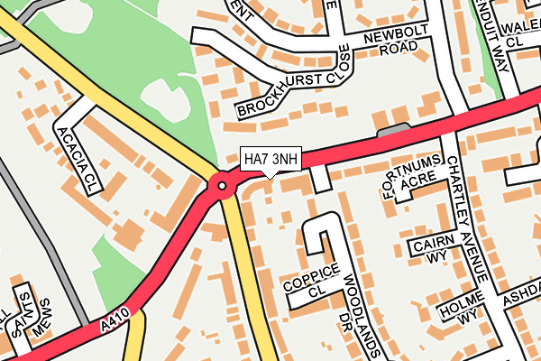 HA7 3NH map - OS OpenMap – Local (Ordnance Survey)