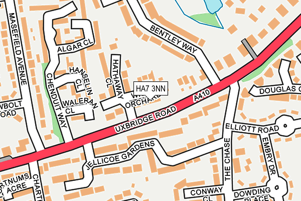 HA7 3NN map - OS OpenMap – Local (Ordnance Survey)