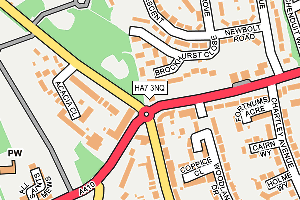 HA7 3NQ map - OS OpenMap – Local (Ordnance Survey)