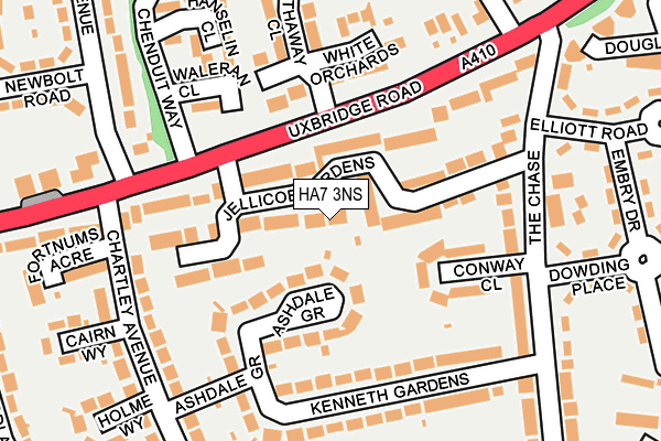 Map of JELLICOE PROPERTIES LIMITED at local scale