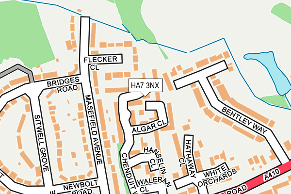 HA7 3NX map - OS OpenMap – Local (Ordnance Survey)