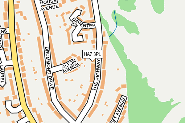 HA7 3PL map - OS OpenMap – Local (Ordnance Survey)