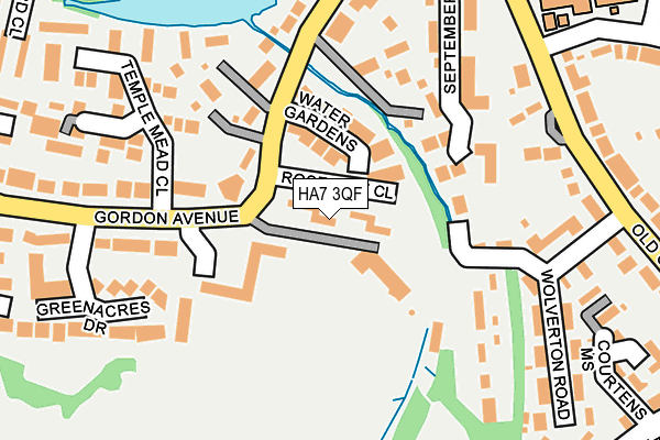 HA7 3QF map - OS OpenMap – Local (Ordnance Survey)