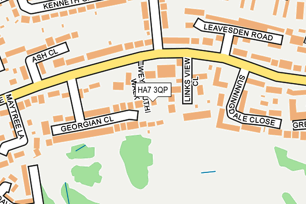 HA7 3QP map - OS OpenMap – Local (Ordnance Survey)