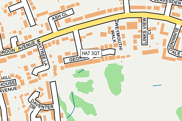 HA7 3QT map - OS OpenMap – Local (Ordnance Survey)