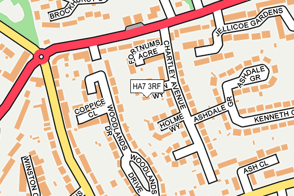 HA7 3RF map - OS OpenMap – Local (Ordnance Survey)