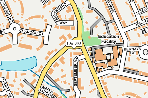 HA7 3RJ map - OS OpenMap – Local (Ordnance Survey)