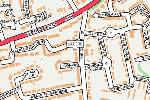 HA7 3RS map - OS OpenMap – Local (Ordnance Survey)