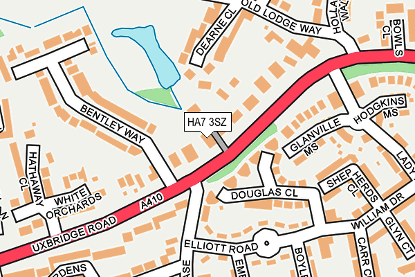 HA7 3SZ map - OS OpenMap – Local (Ordnance Survey)