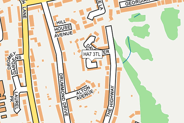 HA7 3TL map - OS OpenMap – Local (Ordnance Survey)