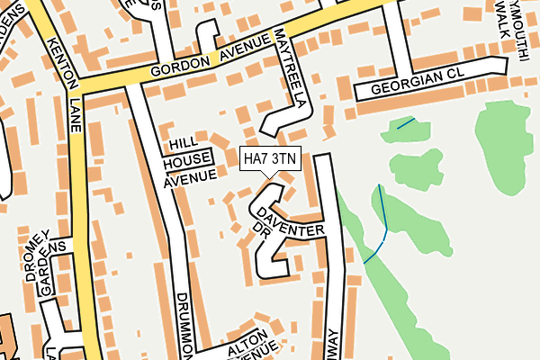 HA7 3TN map - OS OpenMap – Local (Ordnance Survey)