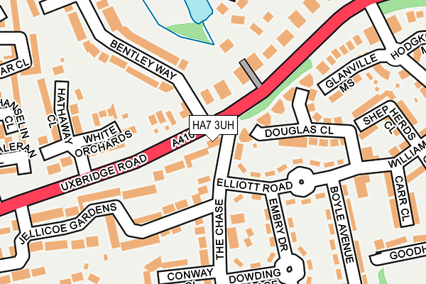 HA7 3UH map - OS OpenMap – Local (Ordnance Survey)