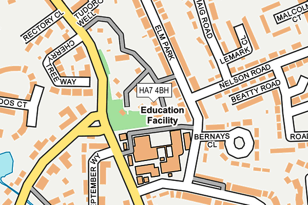 HA7 4BH map - OS OpenMap – Local (Ordnance Survey)