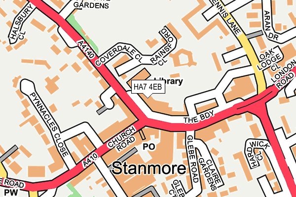 Map of BARRACUDA STANMORE LTD at local scale