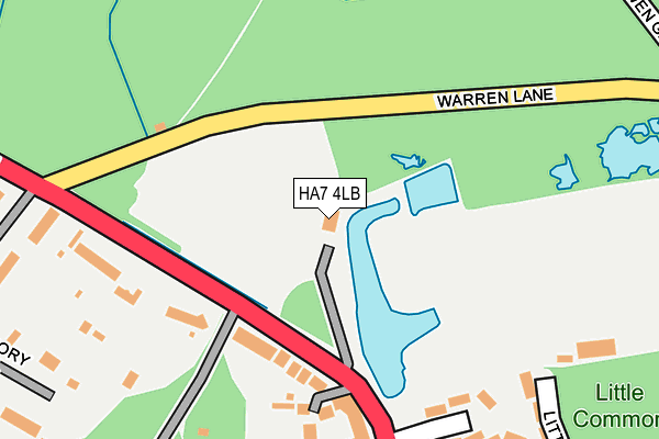 HA7 4LB map - OS OpenMap – Local (Ordnance Survey)