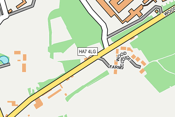 HA7 4LG map - OS OpenMap – Local (Ordnance Survey)