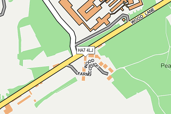 HA7 4LJ map - OS OpenMap – Local (Ordnance Survey)