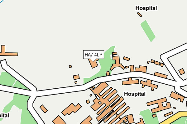 HA7 4LP map - OS OpenMap – Local (Ordnance Survey)