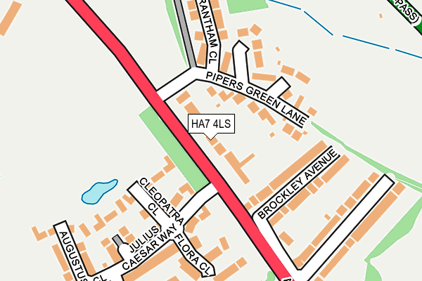 HA7 4LS map - OS OpenMap – Local (Ordnance Survey)