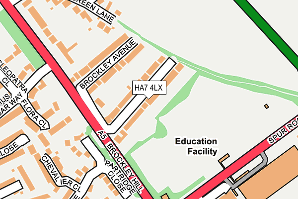 HA7 4LX map - OS OpenMap – Local (Ordnance Survey)