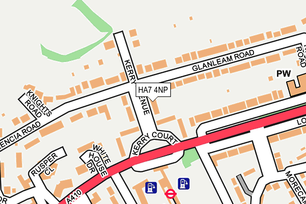 HA7 4NP map - OS OpenMap – Local (Ordnance Survey)