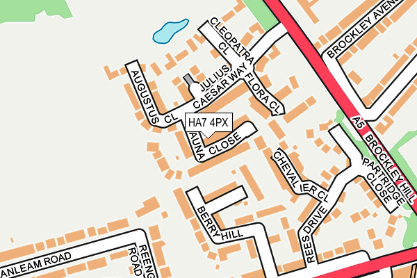 HA7 4PX map - OS OpenMap – Local (Ordnance Survey)
