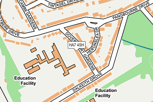 HA7 4SH map - OS OpenMap – Local (Ordnance Survey)