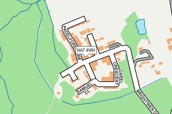 HA7 4WH map - OS OpenMap – Local (Ordnance Survey)
