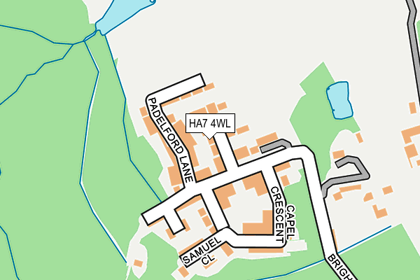 HA7 4WL map - OS OpenMap – Local (Ordnance Survey)