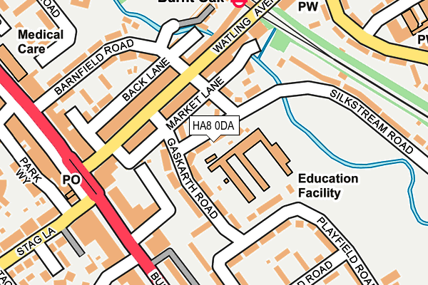 HA8 0DA map - OS OpenMap – Local (Ordnance Survey)
