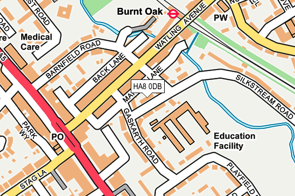 HA8 0DB map - OS OpenMap – Local (Ordnance Survey)