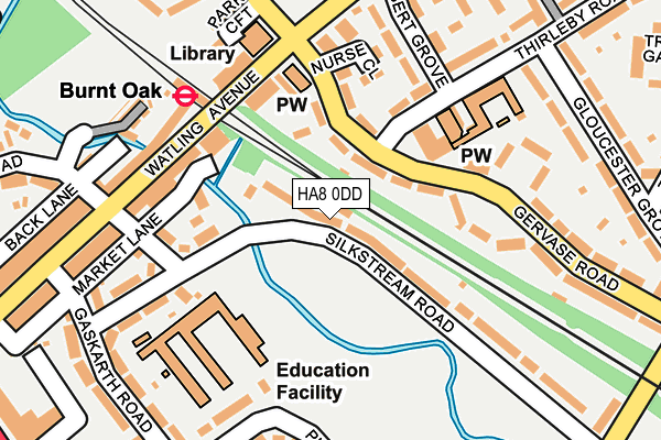 HA8 0DD map - OS OpenMap – Local (Ordnance Survey)