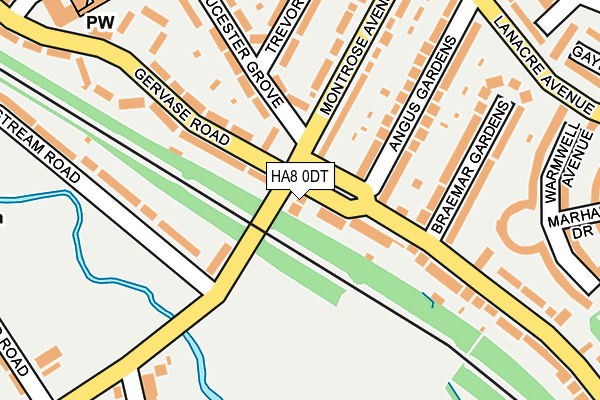 HA8 0DT map - OS OpenMap – Local (Ordnance Survey)
