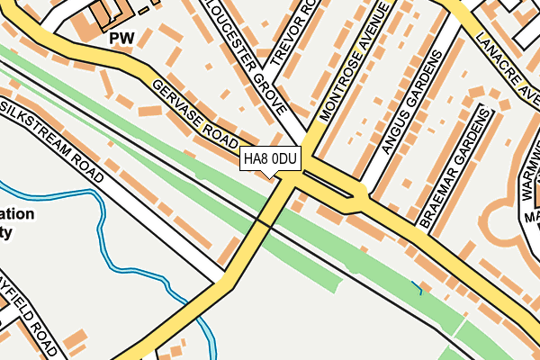 HA8 0DU map - OS OpenMap – Local (Ordnance Survey)