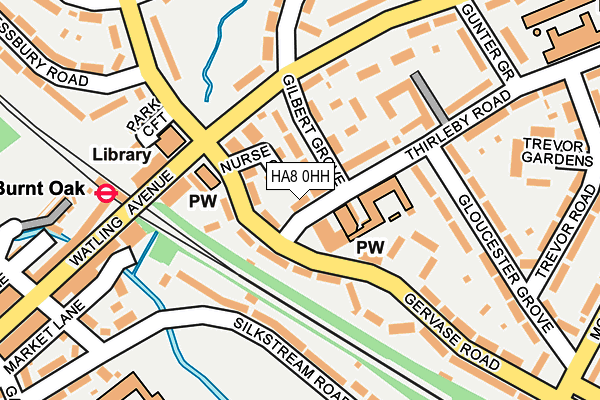 HA8 0HH map - OS OpenMap – Local (Ordnance Survey)