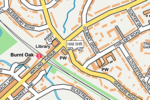 HA8 0HR map - OS OpenMap – Local (Ordnance Survey)