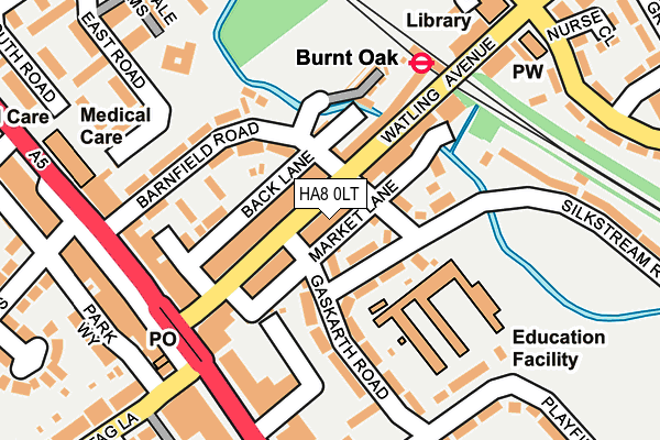 HA8 0LT map - OS OpenMap – Local (Ordnance Survey)